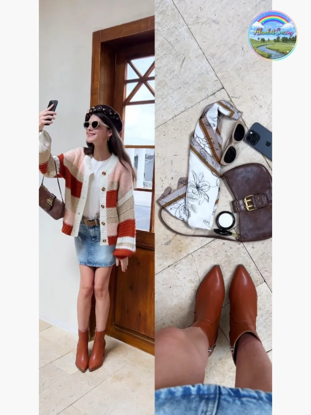 Striped Chunky Cardigan Sweater Button Up Color Block Long Sleeve Knit Coat